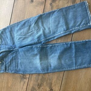 Madewell slim wide crop Jean